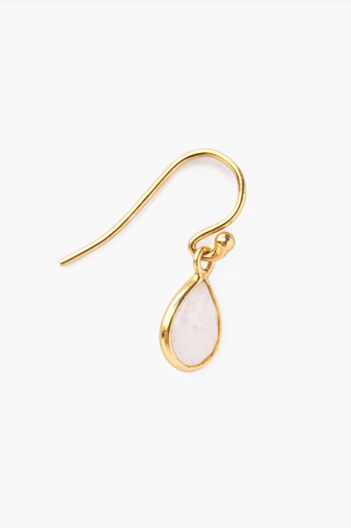Semi-Precious Stone Drop Earring - Gold