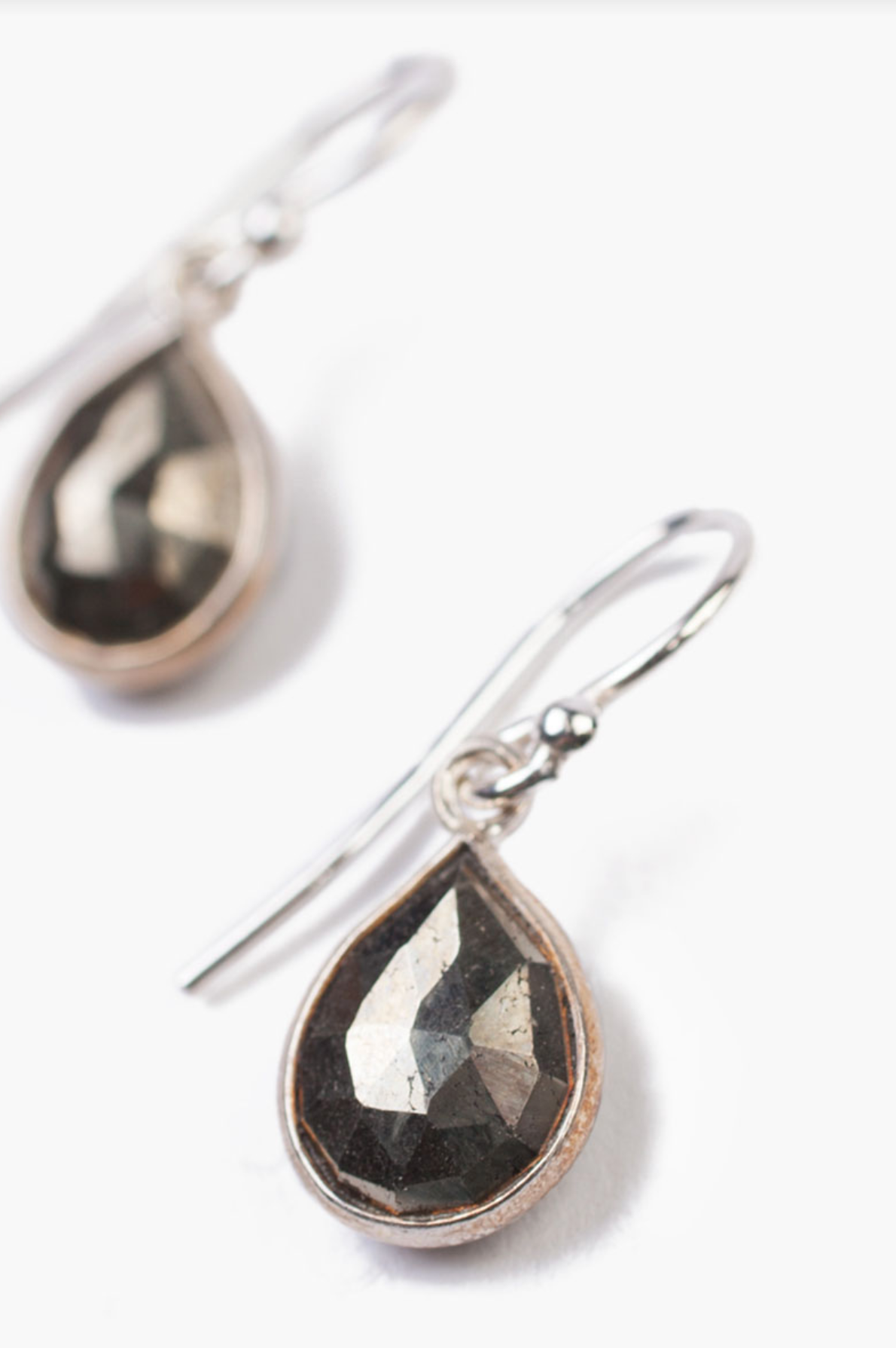 Semi-Precious Stone Drop Earrings - Sterling Silver
