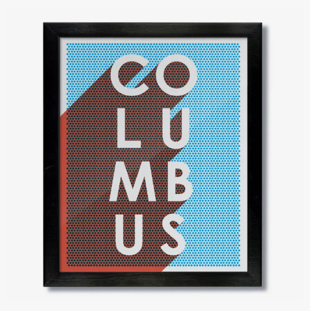 Columbus Comic Book Print