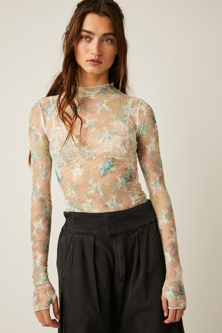 Printed Lady Lux Layering Top