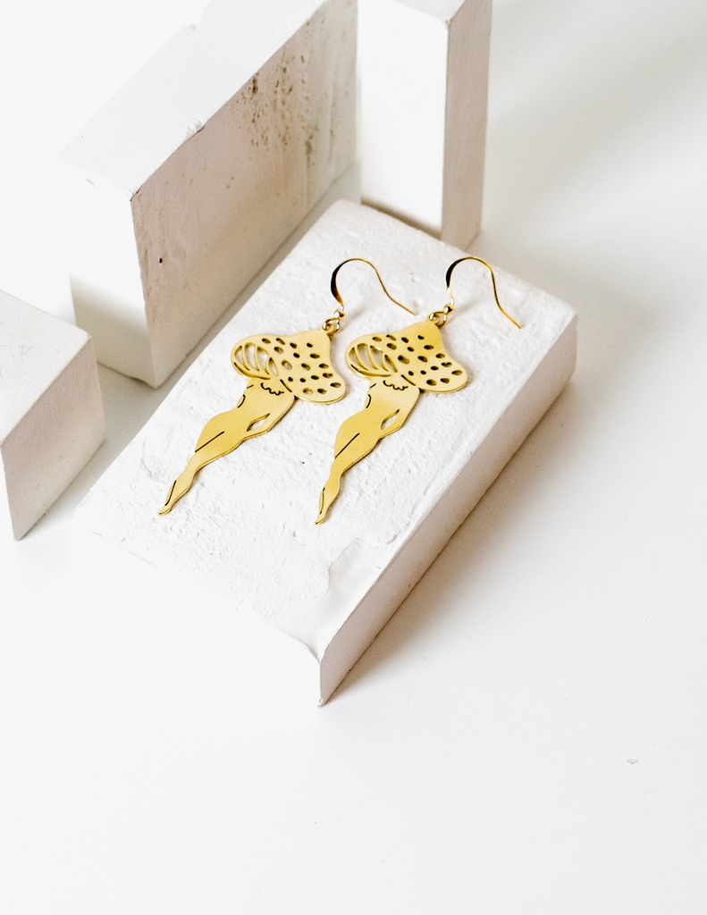 Amanita Mushroom Earrings