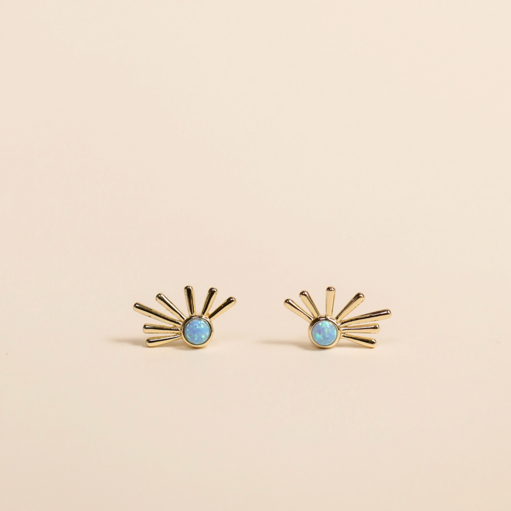 Sun Ray Stud Earrings