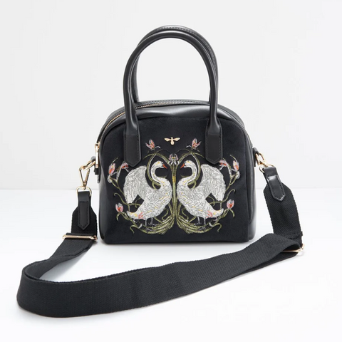 Eloise Embroidered Swan Bag
