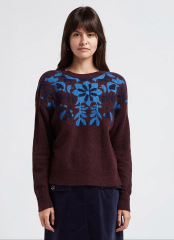 Flower Folk Jacquard Sweater