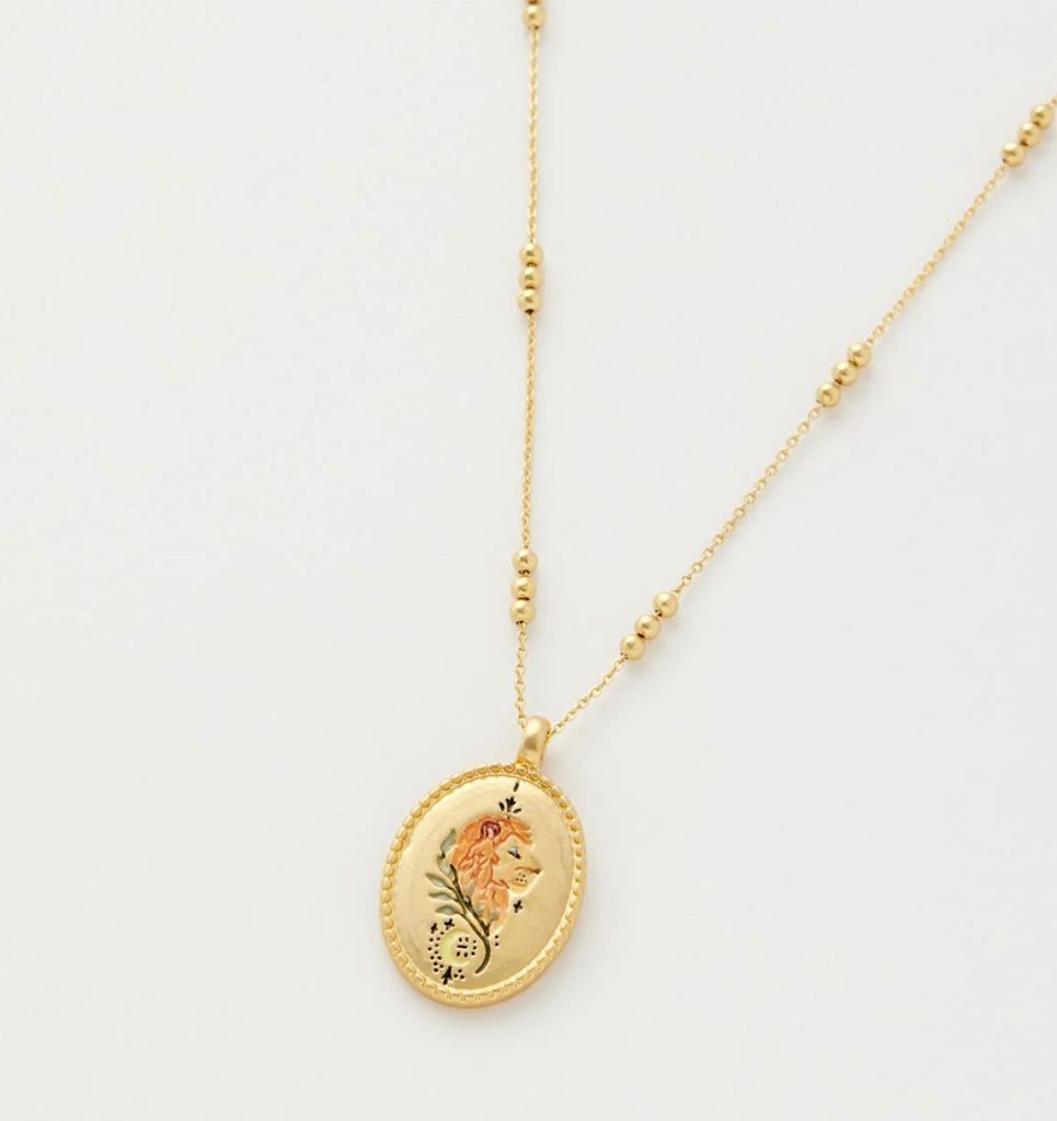 Zodiac Oval Charm Necklaces