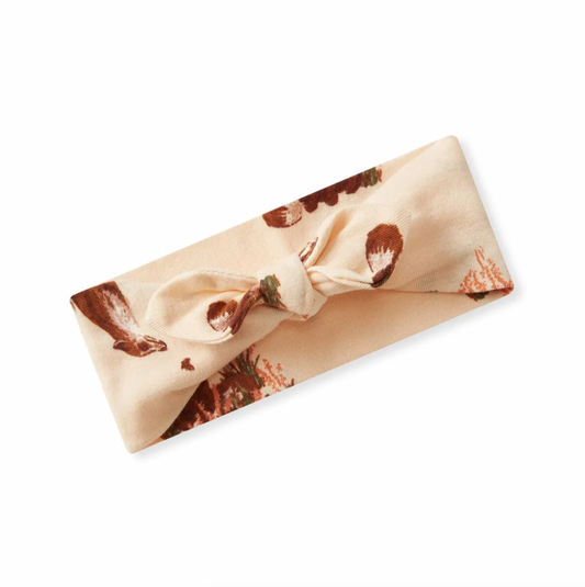 Organic Cotton Headband - Floral Fox