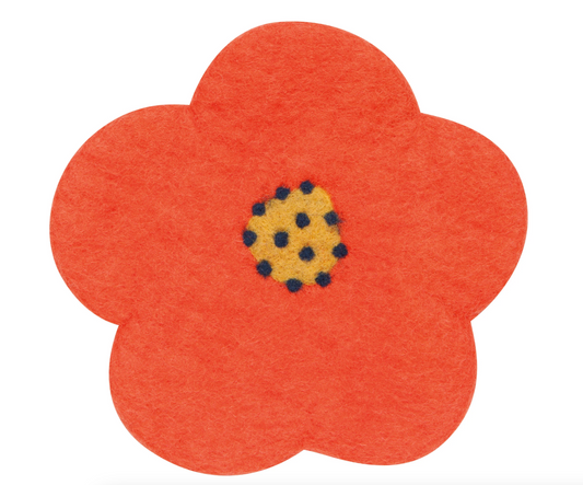 Poppy Felted Wool Trivet