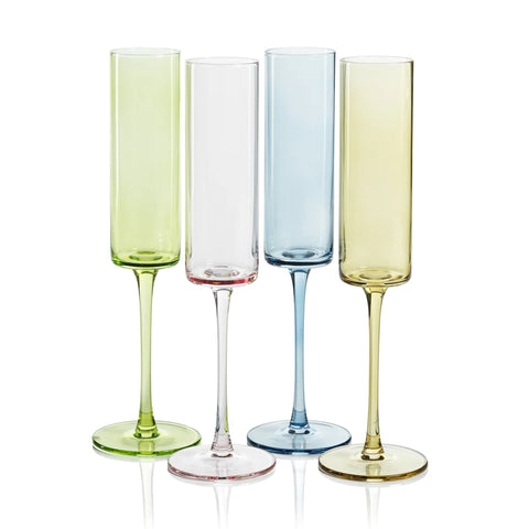 Fruttuoso Colored Champagne Glasses