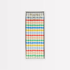 Multi Stripe Birthday Candles