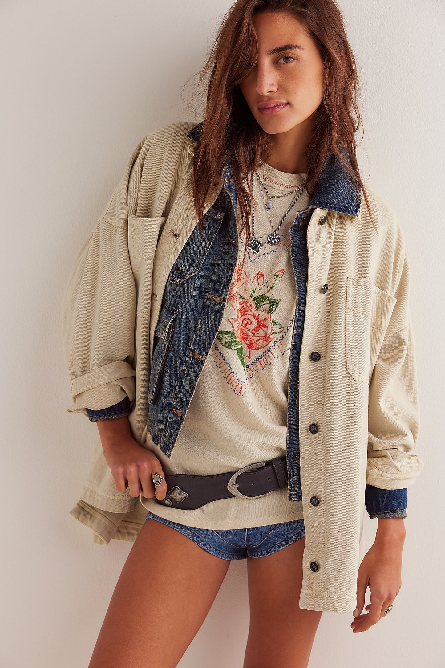 Love Rose Oversized Tee