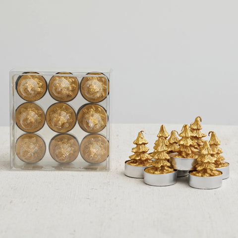 Unscented Gold Tree Tealights