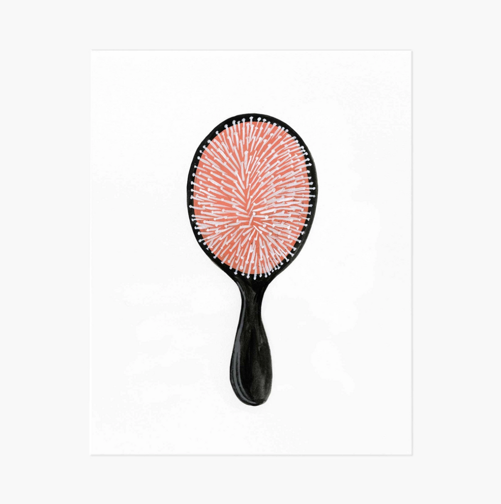 Hairbrush Art Print