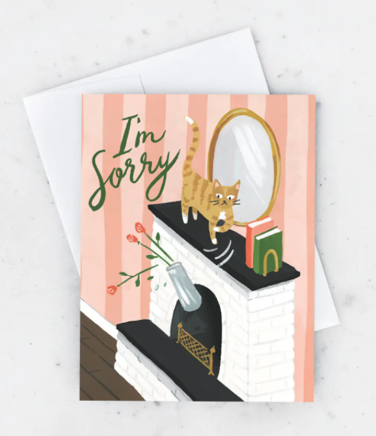 Sorry Cat Card