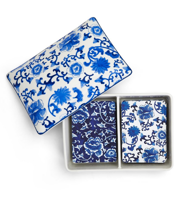 Porcelain Chinoiserie Double Deck Playing Cards