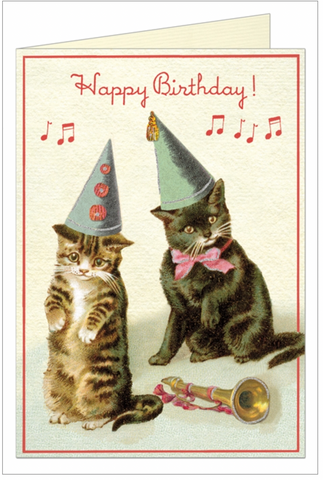 Birthday Cats 2 Greeting Card