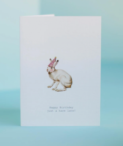 A Hare Late Greeting Card