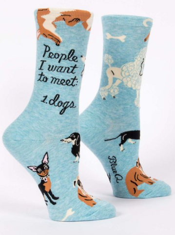 People I Want To Meet: Dogs Women's Crew Socks