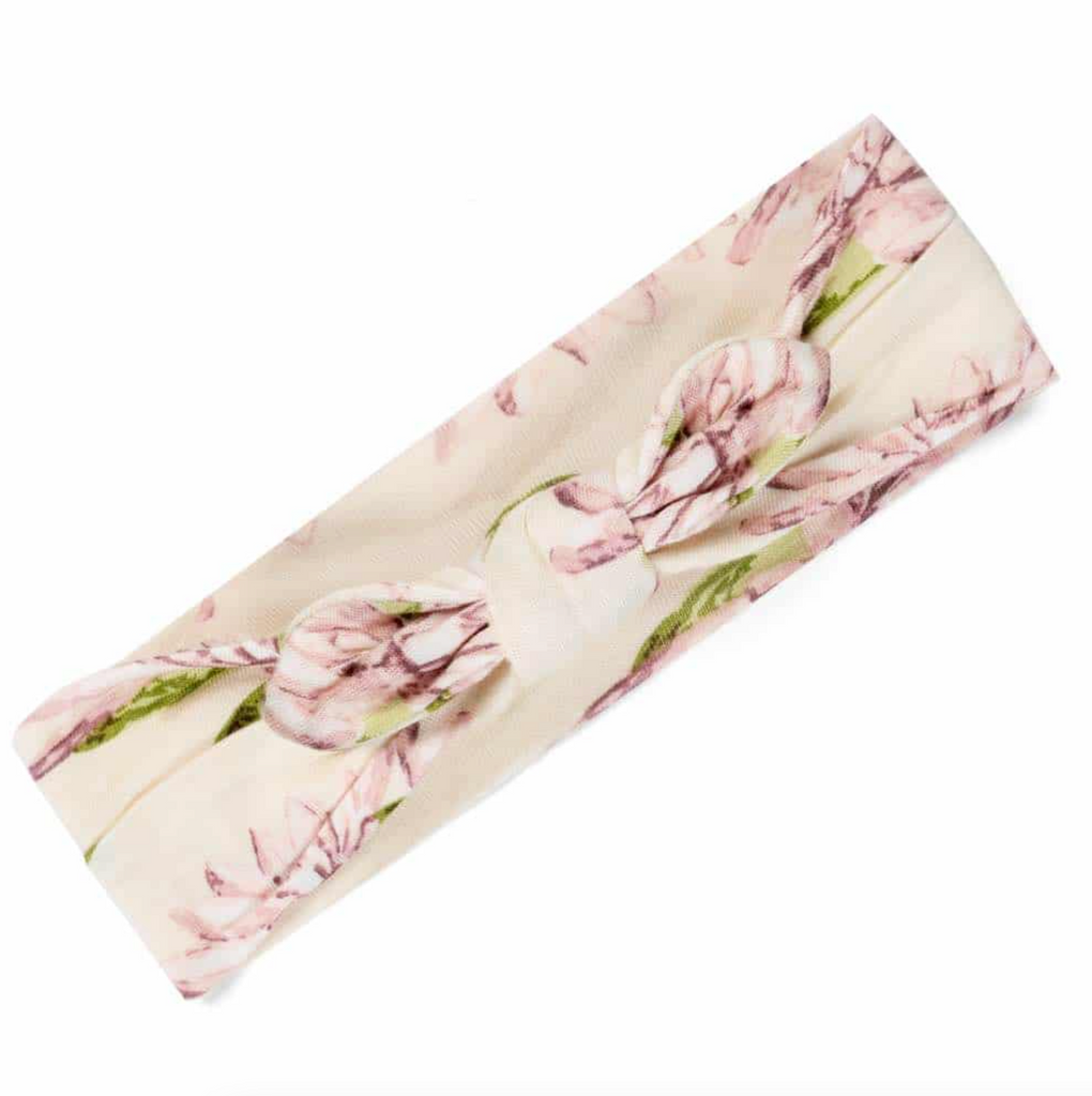 Bamboo Knotted Headband - Water Lily