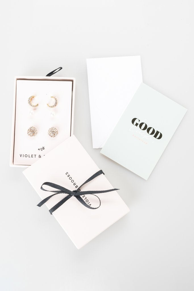 Amelia Earring Trio Boxed Set
