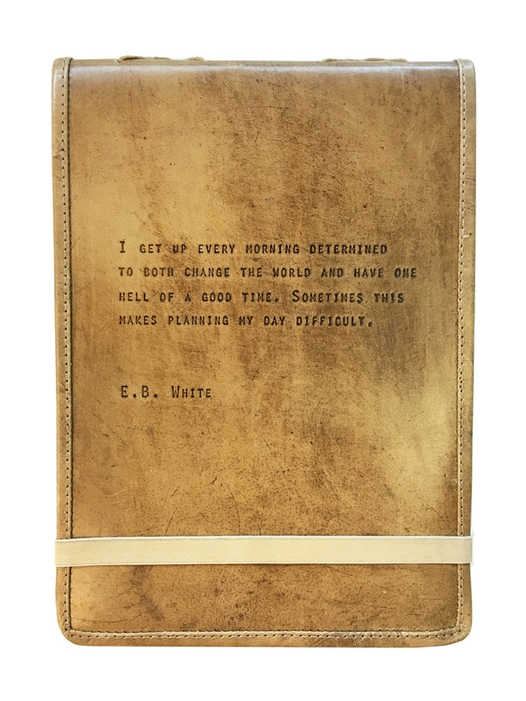 Handmade Leather Quote Journals - Large