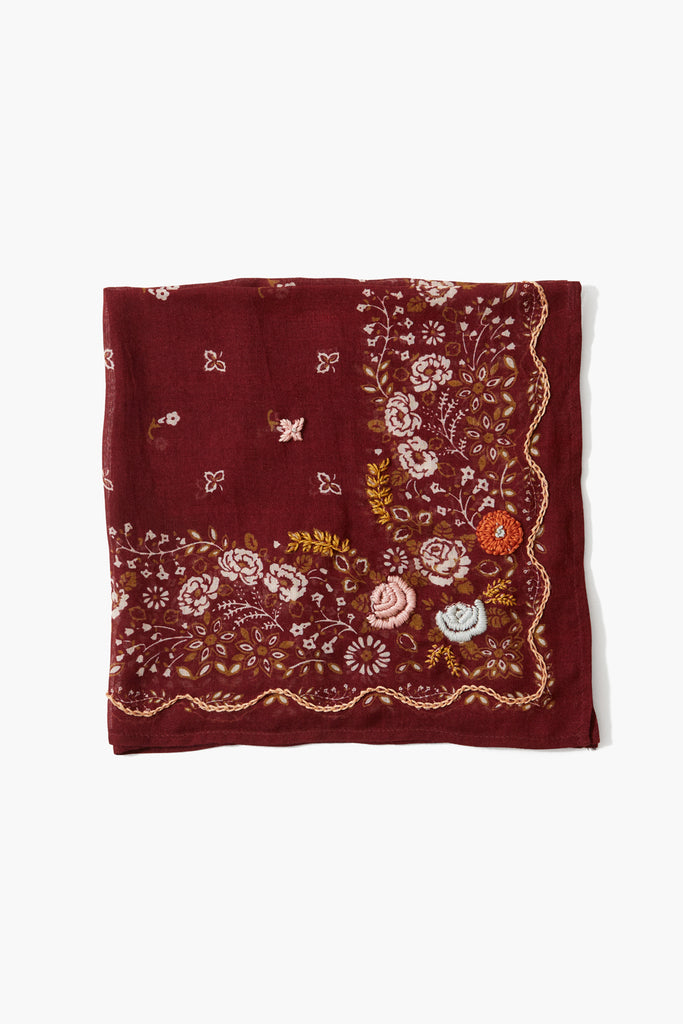 Chan Luu Floral Embroidered Handkerchiefs