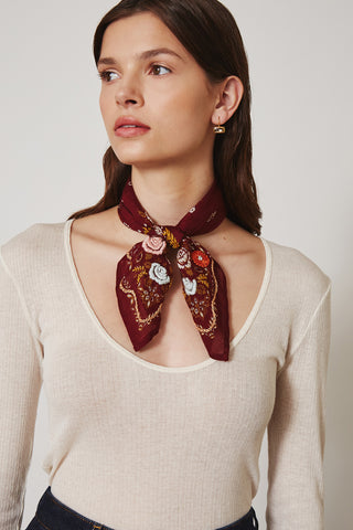 Chan Luu Floral Embroidered Handkerchiefs